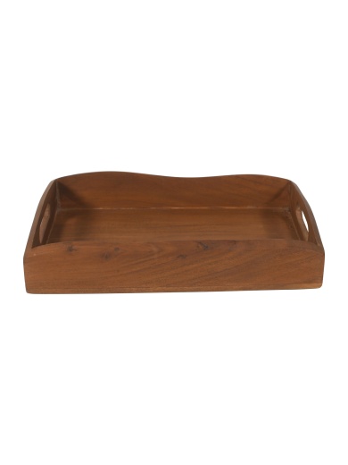 Décor & Style - DST12 -  Serving Tray - Rectangular in Acacia with Honey Finish - Image 2