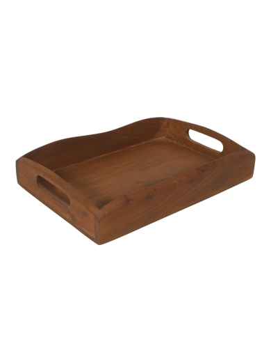 Décor & Style - DST12 -  Serving Tray - Rectangular in Acacia with Honey Finish - Image 3