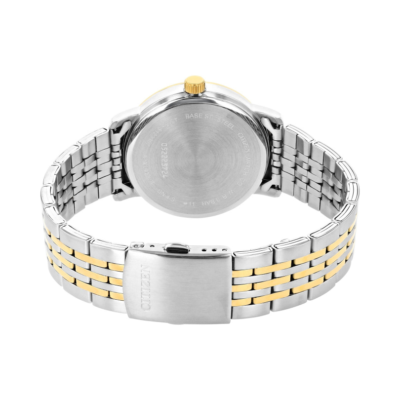 Citizen DZ0054-56L Two Tone Gold Stainless Steel Blue Analog Quartz Men's Watch - Image 2
