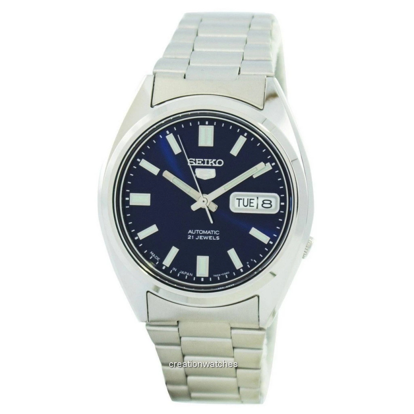 Seiko SNXS77J1 Men Round Shape Stainless Steel Analog Wrist Watch 36 mm - Silver