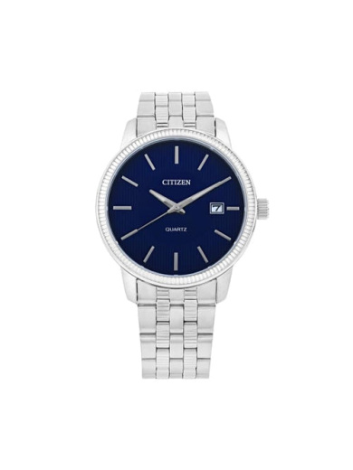 Citizen DZ0050-57L Quartz Analog Blue Dial Stainless Steel Men's Watch