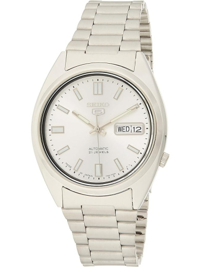 Seiko SNXS73J1 Men's Silver Dial Stainless Steel Band Watch, Silver Band, Analog Display