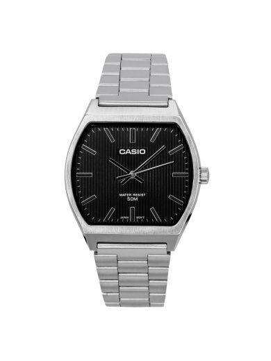 Casio MTP-B140D-1A Standard Analog Stainless Steel Black Dial Quartz Men's Watch