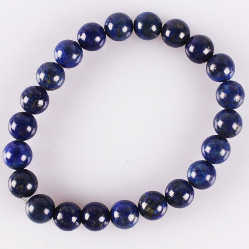 Beads & Blings Unisex Lapis Lazuli Bracelet: Wisdom, Strength, and Serenity" - Image 2