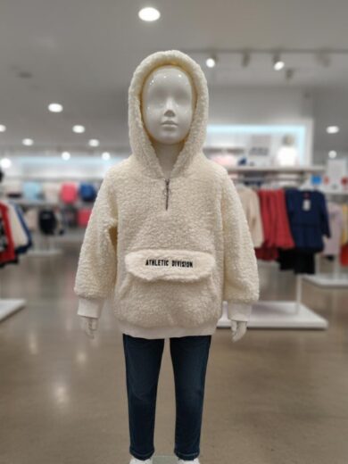 Defacto White Fur Jacket for Kids 4-5 Years - Cozy and Stylish Winter Wear