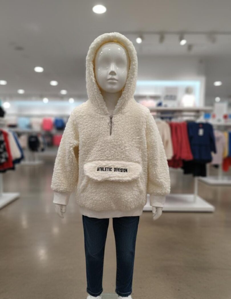 Defacto White Fur Jacket for Kids 4-5 Years - Cozy and Stylish Winter Wear